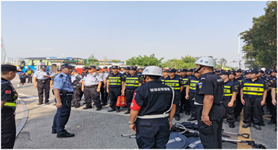 鐵保宏泰保安公司參加深圳國慶安保護衛活動